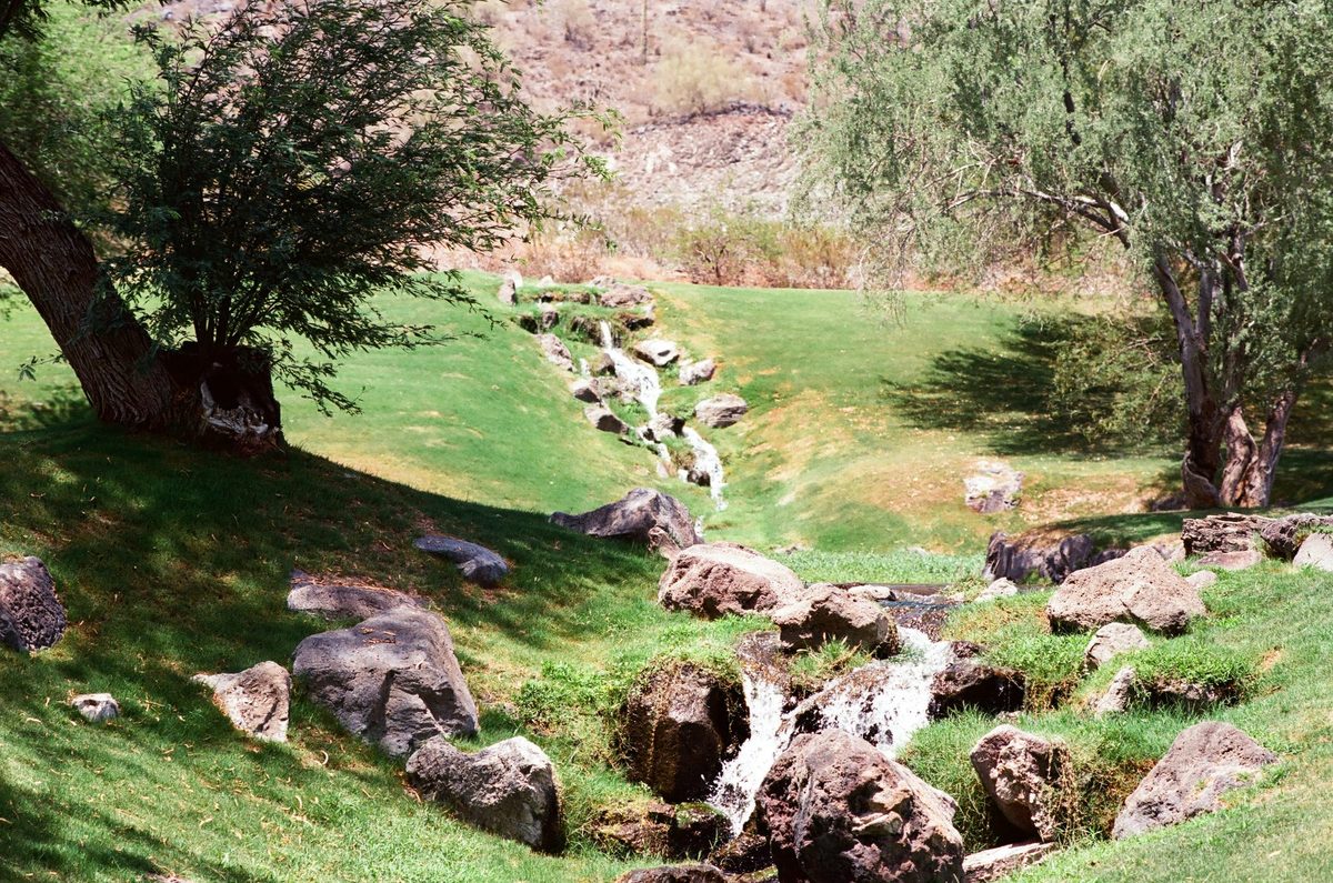 Water in the ravine