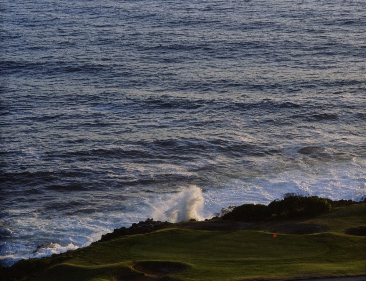 Sea takes the green
